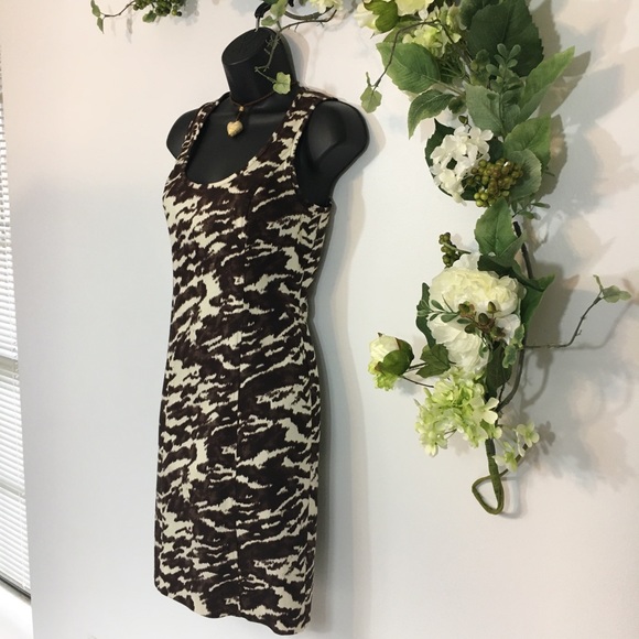 Michael Kors Animal Print Dress Sz 00 - Picture 5 of 8